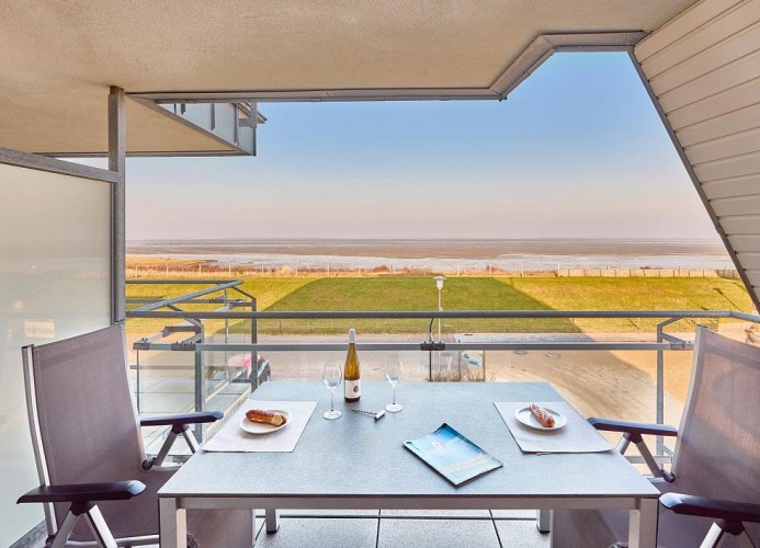 Düne 1, Ferienwohnung 12 inkl. Strandkorb und Meerblick