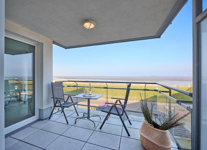 Düne 1, Ferienwohnung 11 mit Meerblick