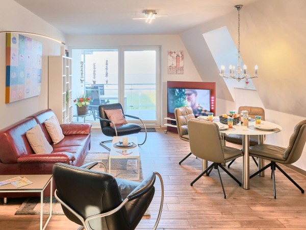 Düne 1, Ferienwohnung 12 inkl. Strandkorb und Meerblick