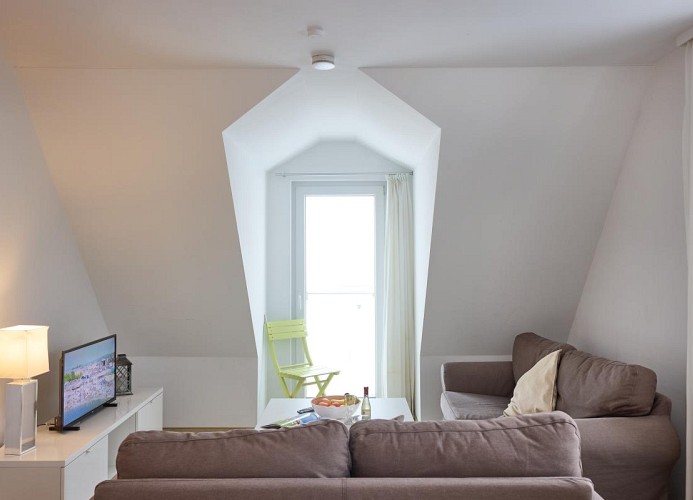 Villa Sonnenschein am Meer, Ferienwohnung 4 mit 2 Balkonen und Meerblick