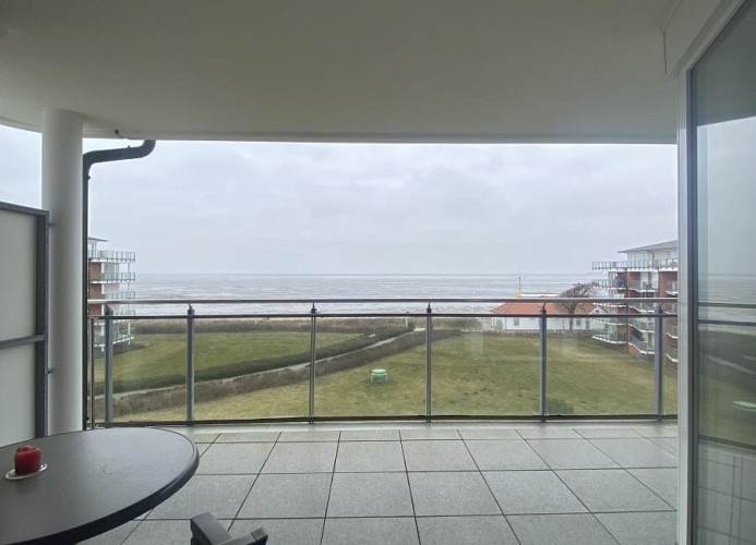 Strand-Palais Haus 3, Ferienwohnung 18 inkl. Strandkorb u. Meerblick