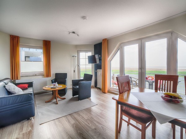 Dünenglück, Ferienwohnung 24 mit Meerblick