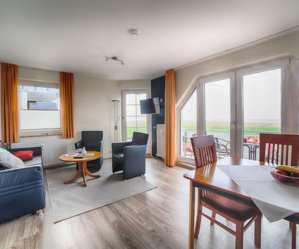 Dünenglück, Ferienwohnung 24 mit Meerblick