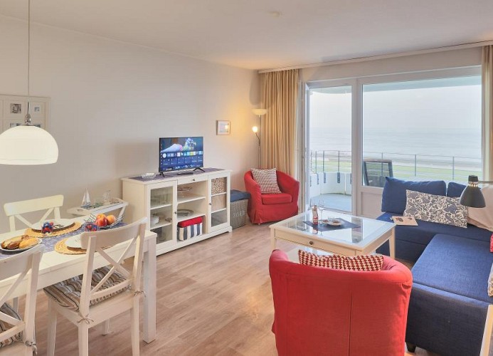Nautilus, Ferienwohnung 13 inkl Strandkorb und Meerblick